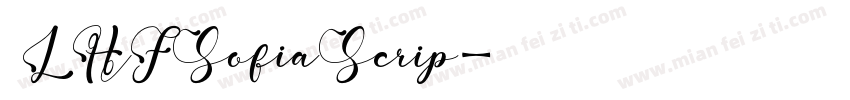  LHFSofiaScrip字体转换